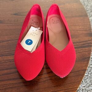 A New Day Women's Red Ballet Slippers Size 7 NWT